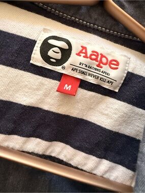 Denim long sleeve, button Bape top - woman